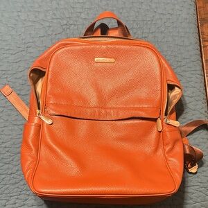 Tan Leather Backpack